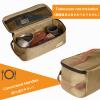 TRIWONDER Portable Camping Travel Cookware Organizer Pouch Camping Cooking Utensils Storage Bag for Outdoor Barbecue Camping Cooking Spoon Chopsticks Organizing (02# Khaki) view 3