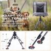 TR 360 Degree Swivel Hunting Blind Chair,400 lbs Capacity Silent,4 Legs Height Adjustable,Comfortable Padded Seat,Portable Ground Hunting Chair for Deer Dove Hunting view 3