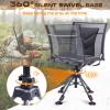 TR 360 Degree Swivel Hunting Blind Chair,400 lbs Capacity Silent,4 Legs Height Adjustable,Comfortable Padded Seat,Portable Ground Hunting Chair for Deer Dove Hunting view 4
