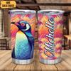 Hyturtle Personalized Gifts For Penguin Lover - Penguin Printed Custom Name Stainless Steel Tumbler 20oz With Lid - Idea Animal Lover Gifts For Women Girl kids On Birthday, Christmas view 2
