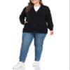 Classic Plus Size Sweater for Women Non-Bulky Soft Stretch Cardigans(Black, 4X) view 3