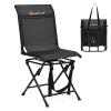 Goplus Hunting Chair, 360 Swivel Hunting Blind Chair with Carrying Strap, 330LBS Capacity, Folding Silent Deer Hunting Chair, Portable Ground Blind Chair for Fishing Camping, No Assembly view 1