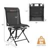Goplus Hunting Chair, 360 Swivel Hunting Blind Chair with Carrying Strap, 330LBS Capacity, Folding Silent Deer Hunting Chair, Portable Ground Blind Chair for Fishing Camping, No Assembly view 3