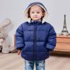 Baby Boys Girls Winter Coat 1 2 Year Infants Navy Blue Fleece Outerwear 12-18 Months Newborn Puffer Jackets for Babies Thicken Plush Down Alternative with Removable Fur Hooded 1st New Year Jackets view 2