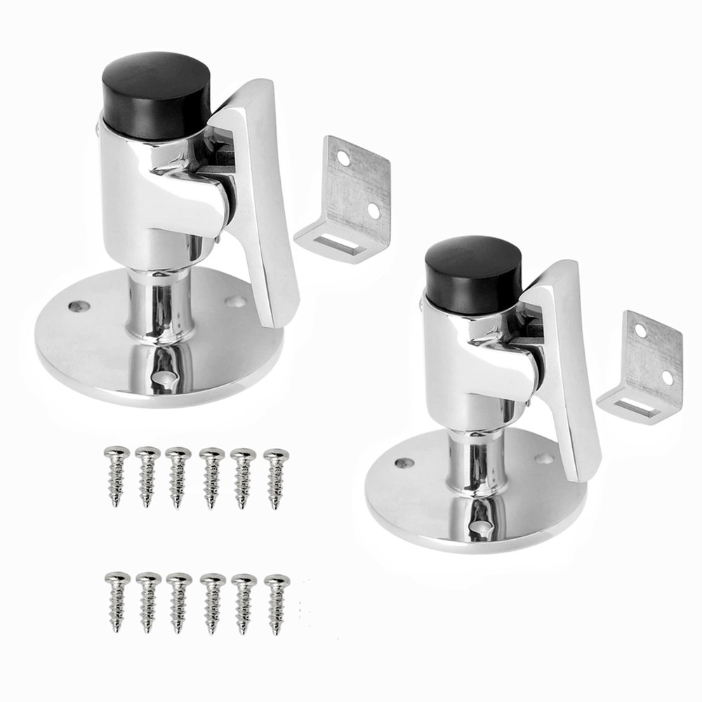 Boat Door Stop Stopper Catch Marine Stainless Steel 316 Door Holder for Yacht RV Motorhome Camper Spring Latch HardwareFree Fasteners (2Set)