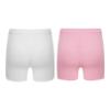FEESHOW Girls Kids Seamless Boyshort Panties Cotton Safe Under Dress Underwear Gymnastics Sports Shorts Tumbling Dancing White&Pink 3-4 Years view 3
