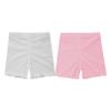 FEESHOW Girls Kids Seamless Boyshort Panties Cotton Safe Under Dress Underwear Gymnastics Sports Shorts Tumbling Dancing White&Pink 3-4 Years view 4