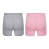 FEESHOW Girls Kids Seamless Boyshort Panties Cotton Safe Under Dress Underwear Gymnastics Sports Shorts Tumbling Dancing Gray&Pink 5-6 Years view 3