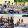 Custom Empire Shop Personalized Extra Large Picnic Blanket - Customized Outdoor Beach Blanket Waterproof Sandproof Portable Blankets - Foldable and Lightweight Mat for Camping, Park, Hiking, Patio view 4
