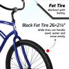 Tracer ACE 26-Inch Beach Cruiser Bike for Adult Men and Women, Single-Speed Coaster Brake, 26-Inch Wheels, 17-Inch Steel Frames, Adult Hybird Bicycles, Vintage Classic Cruiser Handlebar (Blue) view 2