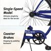 Tracer ACE 26-Inch Beach Cruiser Bike for Adult Men and Women, Single-Speed Coaster Brake, 26-Inch Wheels, 17-Inch Steel Frames, Adult Hybird Bicycles, Vintage Classic Cruiser Handlebar (Blue) view 4