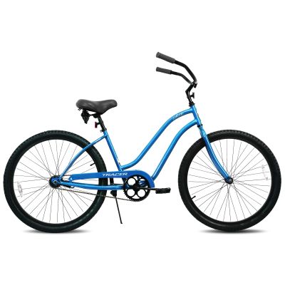 Tracer ACE 26-Inch Beach Cruiser Bike for Adult Men and Women, Single-Speed Coaster Brake, 26-Inch Wheels, 17-Inch Steel Frames, Adult Hybird Bicycles, Vintage Classic Cruiser Handlebar (Blue)