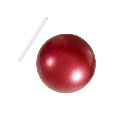 kowaku Small Pilates Ball Core Ball Thickened Slip Resistant Anti Exercise Ball Workout Ball for Stretching Core Training Gymnastics, Red