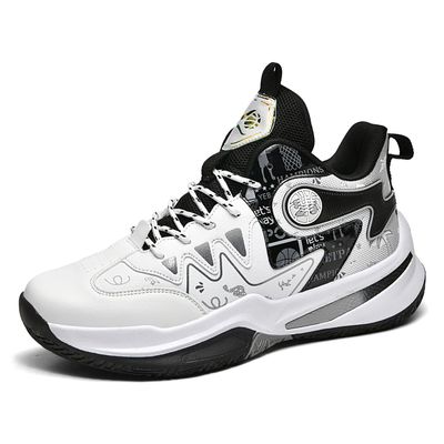 VAXAV Women's Men's High Top Basketball Shoes Outdoor Sports Sneakers Athletic Running Tennis Shoes Size 9.5/8 White Purple