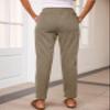 EVALESS Corduroy Pants for Women Dressy Casual Drawstring Elastic High Waist Straight Leg Pants Spring 2026 Loose Comfy Trousers with Pockets Khaki X-Large view 4