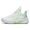 VAXAV Women's Men's High Top Basketball Shoes Outdoor Sports Sneakers Athletic Running Tennis Shoes Size 6/5 White Blue view 2