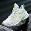 VAXAV Women's Men's High Top Basketball Shoes Outdoor Sports Sneakers Athletic Running Tennis Shoes Size 6/5 White Blue view 3