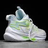 VAXAV Women's Men's High Top Basketball Shoes Outdoor Sports Sneakers Athletic Running Tennis Shoes Size 6/5 White Blue view 4