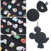 JOYMOMO 2 Pack Hanging Brooch Pin Organizer Enamel Pin Display Cute Cartoon Shape Brooch Pin Display Storage Holder for Brooch Pin(Without Accessories) (black+beige) view 4