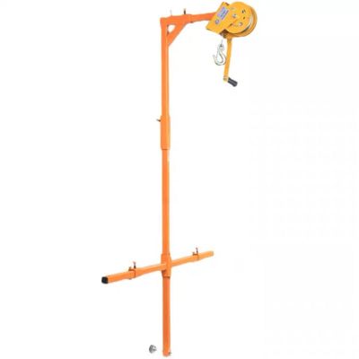 Assembly Air Conditioner Winch, Manual Stainless Steel Outside Installation Lifting Crane, Folding Self-Locking Manual Crane MINGPING (Color : 150kg 10m All Set)