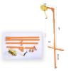 Assembly Air Conditioner Winch, Manual Stainless Steel Outside Installation Lifting Crane, Folding Self-Locking Manual Crane MINGPING (Color : 150kg 10m All Set) view 3