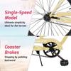 Tracer ACE 26-Inch Beach Cruiser Bike for Adult Men and Women, Single-Speed Coaster Brake, 26-Inch Wheels, 17-Inch Steel Frames, Adult Hybird Bicycles, Vintage Classic Cruiser Handlebar (Vanilla) view 3