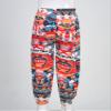 dPois Kids Girls Printed Yoga Pants Casual Harem Pants Bloomers Gym Fitness Trousers Running Pants Colorful 2-3 Years view 2