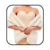 Obmyec Wedding Faux Fur Shawls and Wraps Bridal Fur Scarf Winter Cape with Rhinestones Brooch Warmer Fur Stole for Women (Beige) view 1