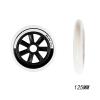 JHKJ Inline Wheels Replacement Wheels 110MM 125MM Marathon Street Speed Inline Wheels Replacement Wheels Hardness 85A 6-Pack White,125mm view 2