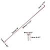 X AUTOHAUX 36pcs Bicycle Carbon Steel Spokes 14G Bike Spoke 295mm Length with Nipples for Most Bicycle Black view 3