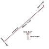 X AUTOHAUX 36pcs Bicycle Carbon Steel Spokes 14G Bike Spoke 286mm Length with Nipples for Most Bicycle Black view 3