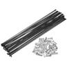 X AUTOHAUX 36pcs Bicycle Carbon Steel Spokes 14G Bike Spoke 246mm Length with Nipples for Most Bicycle Black view 1