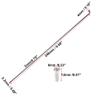 X AUTOHAUX 36pcs Bicycle Carbon Steel Spokes 14G Bike Spoke 246mm Length with Nipples for Most Bicycle Black view 3