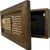 Bellewood Designs American Flag & Patriotism Decorative & Secure Wall-Mounted Gun Cabinet (Jacobean) view 4
