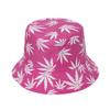 Punk Black Green Red Leaf Weed Fisherman Caps Bucket Hats Hip Hop Gorro Outdoor Men(White Green) view 4