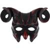 Didiseaon Carnival Devil Mask Horror Half Face Mask Halloween Animal Cosplay Scary Ox Horn Animal Ram Antler view 1