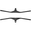 1-1/8" Full Carbon Fiber Mountain Bike Handlebars Integrated Stem Handlebars 3K Matting Surface 28.6mm Riser with -17 Degree Stem 70-100mm*600-800mm MTB Accessories,Matte Black,70 * 600mm view 1