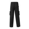 Ymosrh Sweatpants for Men, Mens Lightweight Hiking Pants Clothes Men Cargo Athletic Pants Men's Overalls Drawstring Multi Pocket Casual Pants Cotton Twill Loose Fit with Pockets (M, Black) view 3