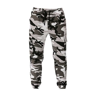 Ymosrh Cargo Sweatpants for Men, Mens Sweatpants Men's with Pockets Jogger Sweatpants Men Patchwork Camouflage Jogging Pants Outdoor Sports Fitness Sweatpants Hiking Pants Lightweight (XL, Gray)