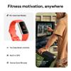Fitbit Charge 6 Fitness Tracker with Google apps, Heart Rate on Exercise Equipment, 6-Months Premium Membership Included, GPS, Health Tools and More, Gold/Coral, One Size (S & L Bands Included) view 4