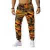 Ymosrh Mens Sweatpants, Lightweight Sweatpants Men Cargo for Sweatpants Men's Patchwork Camouflage Jogging Pants Outdoor Sports Fitness S Joggers Tall Fleece Sweatpants Cool Joggers Grey (L, Orange) view 3