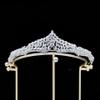 Cubic Zirconia Bridal Crowns for Women Small CZ Prom Party Wedding Tiaras Girls Headwear Crystal Princess Headpiece Silver Gold Hair Jewelry for Quinceanera Pageant Costume Birthday Gift (Silver) view 1