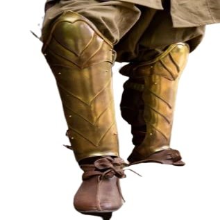 Illumine Greaves/Leg Protection/Medieval Leg Greaves/Battle Worn Costume