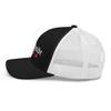 Southside Trucker Cap with Chicago Flag Stars Southside Pride Cool Chicago Pride hat Black/White view 3