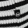 Buff Knitted Beanie Kids Zimic Stripes Black Unisex One Size view 2