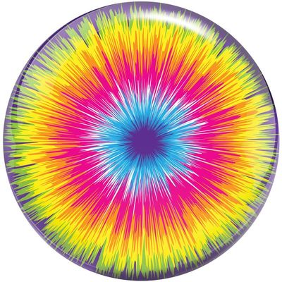 Brunswick Viz-a-Ball Bowling Ball (16lbs, Tie-Dye Burst)