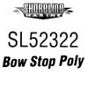 Shoreline Boat Bow Stop SL52322 | 3x3 3/4 Inch Poly Clear Yellow view 3
