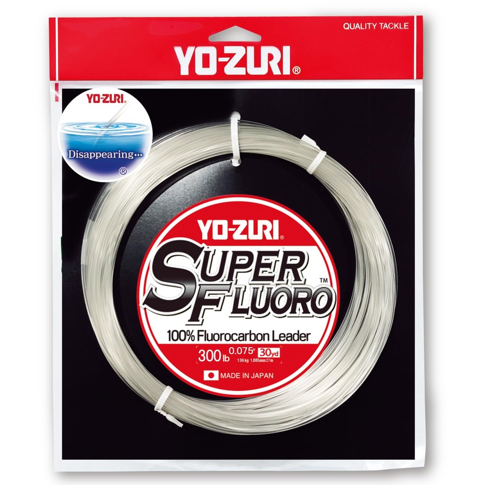 Yo-Zuri YZ-SF-300LB-NCL-30YD: Superfluoro 30Yd 300Lb, Natural Clear