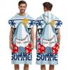LOMTRATS Quick Dry Surf Poncho Changing Towel Robe Hoodie for Men Women,Swimming Beach Surfing Diving Home Hot Springs BathingAdult-M view 1