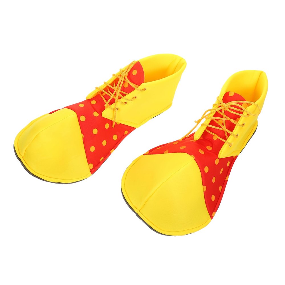 MERRYHAPY 1 Pair Halloween Clown Shoes Ladies Dress Sandals Costume Sandals for Toddlers Kids Dresses Brown Hat Clown Shoes for Men Funny Eva Sole Accessories Clothing Man